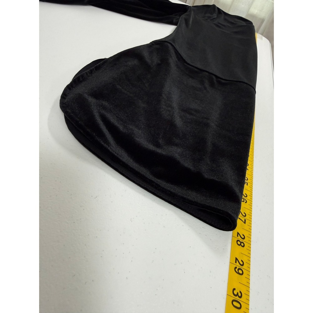 Lauren Ralph Lauren Velvet Tunic Women PS Black Dark Academia Quiet Luxury - Picture 7 of 8
